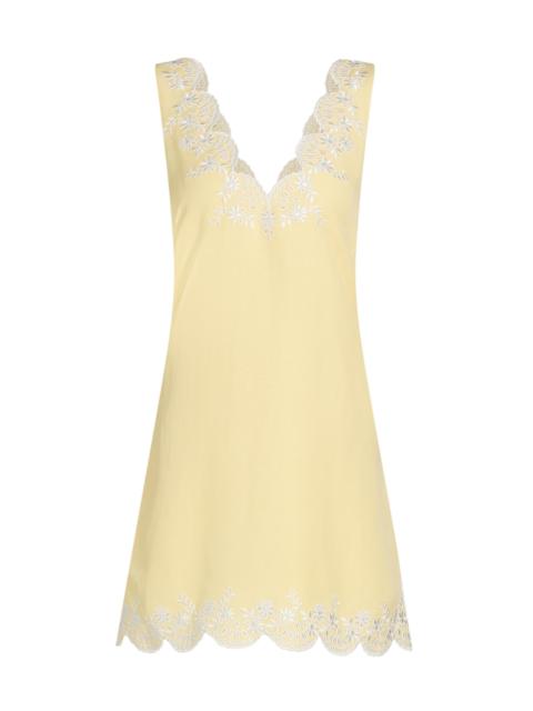 SIMKHAI Women's Edena Embroidered Linen Minidress - Buttercream Multi