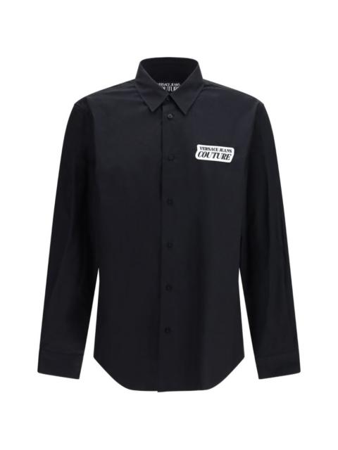 VERSACE JEANS COUTURE patch cotton shirt