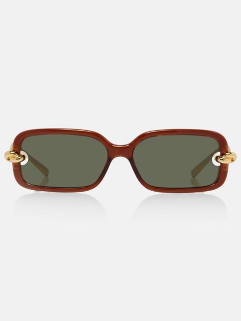 Knot rectangular sunglasses