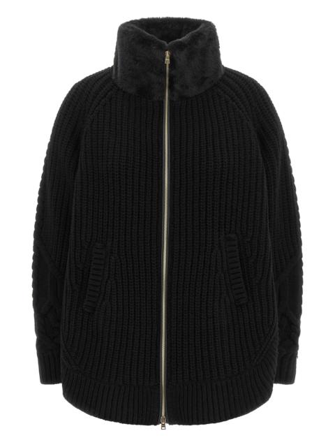 Herno Cardigan With Fur Insert