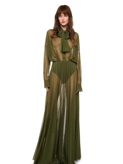 NORMA KAMALI FLARED SKIRT TO FLOOR W/ PANTY