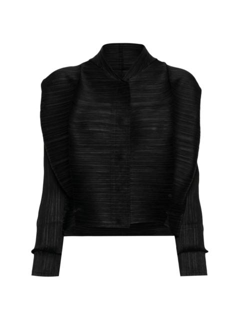 Pleats Please Issey Miyake Thicker Bounce cropped jacket
