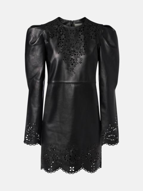 Isabel Marant Nala laser-cut leather minidress