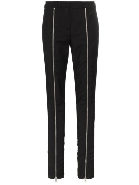 Givenchy zip front detailed trousers