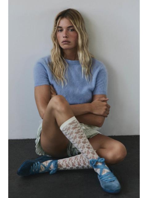 FREE PEOPLE Amour Lace Knee High Socks