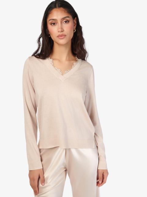 CAMI NYC EDWINA SILK CASHMERE SWEATER OAT