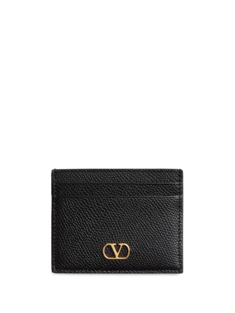 Valentino CARDHOLDER VLOGO SIGNATURE IN GARNET CALF LEATHER