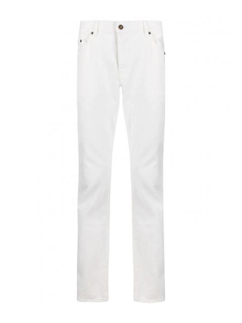SAINT LAURENT White slim jeans