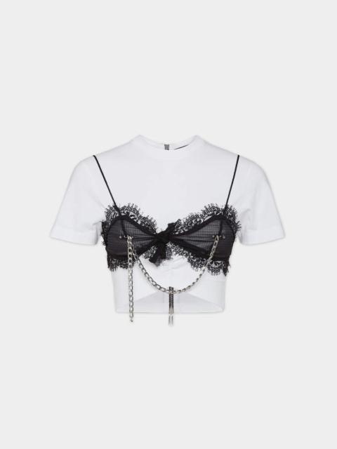DSQUARED2 CHIFFON BRALETTE BRA