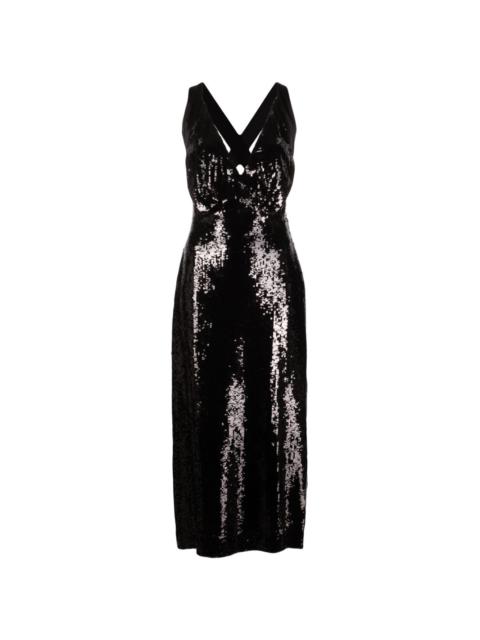 The Milo sequinned midi dress