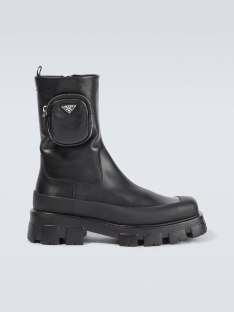 Prada Leather ankle boots