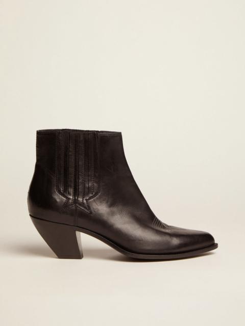 Women's Sunset boots in black leather