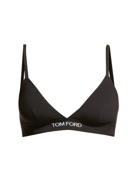 TOM FORD Contrast Logo-Band Bra
