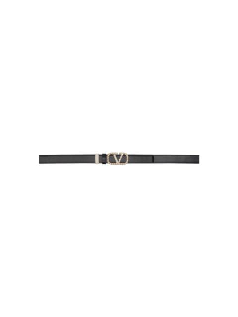 Valentino Reversible Black & Off-White VLogo Belt