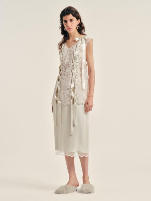 Simone Rocha Unraveling Ribbon Portrait Top