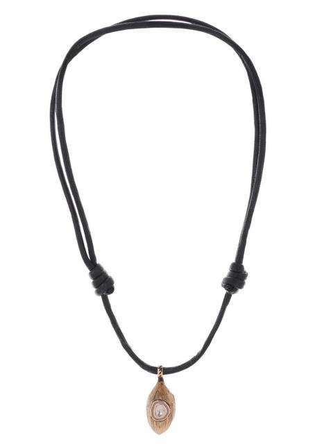 DEZSO Diamond Large Classic Coquito Polki Shell Necklace