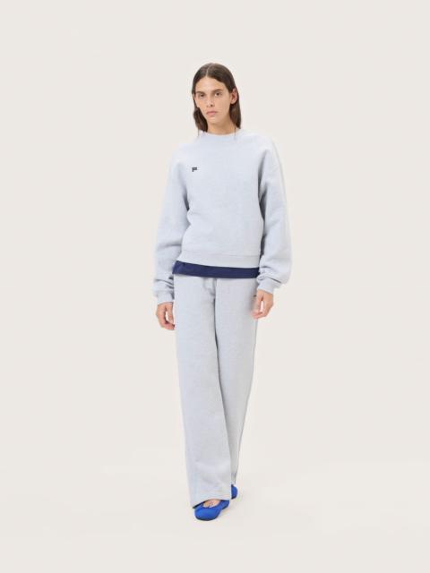 PANGAIA Womens Heavyweight Straight Leg Track Pants - Grey Marl