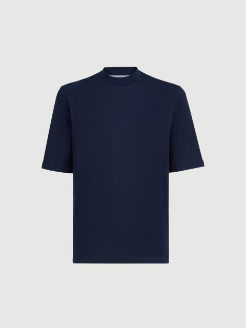 Brunello Cucinelli Cotton jersey mock neck T-shirt