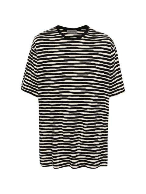 Yohji Yamamoto striped cotton T-shirt