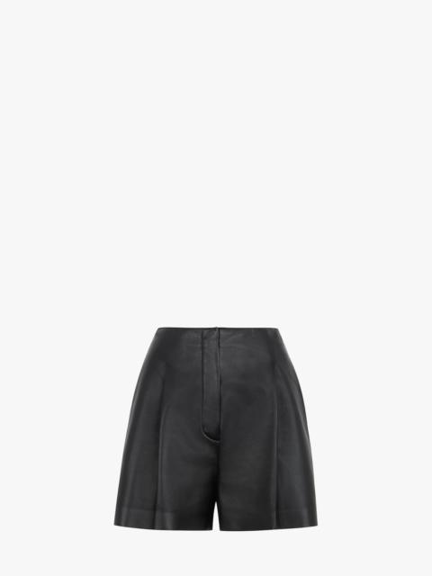 FENDI Black nappa leather short