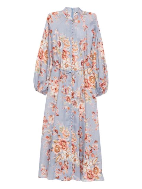 Zimmermann Awaken Billow floral midi dress
