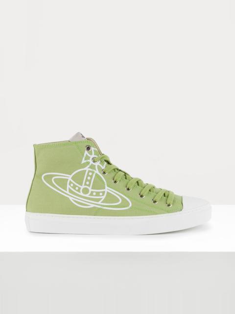 Vivienne Westwood PLIMSOLL HIGH TOP CANVAS TRAINER