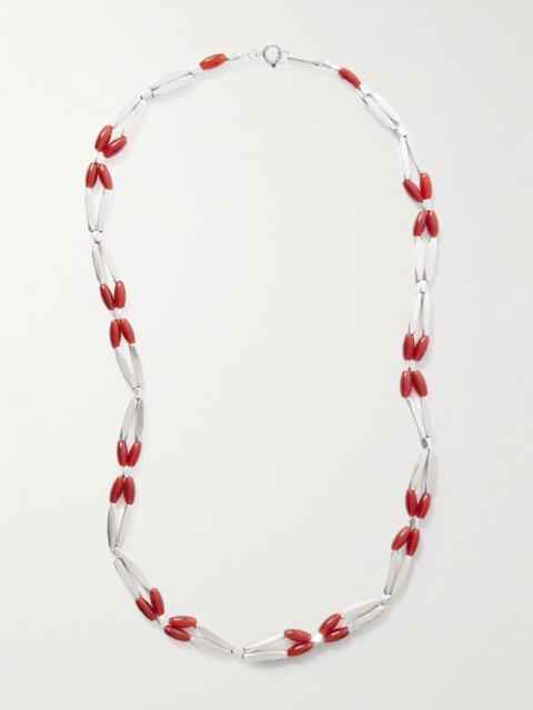 Isabel Marant Sahale Silver-tone Beaded Necklace