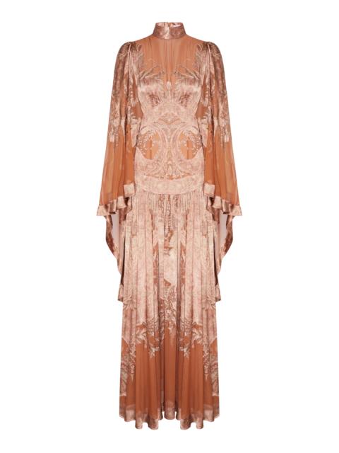 Zimmermann Memento Burnout Dress tan