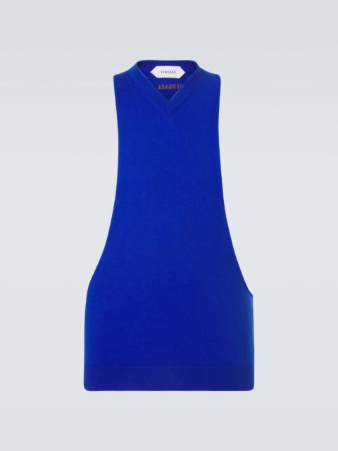 VERSACE Cotton tank top