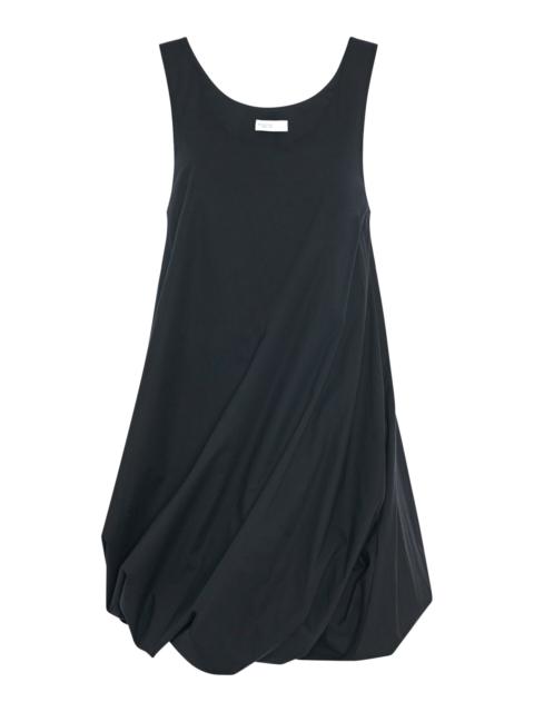 ROSETTA GETTY Twist-Hem Cotton Tank Dress black