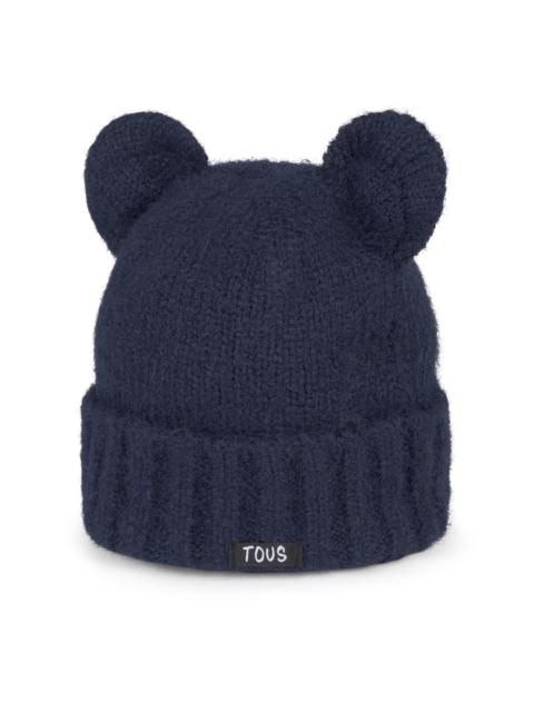 TOUS Navy blue Beanie TOUS Bear Ears