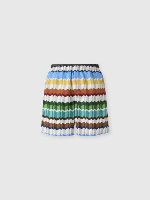 Missoni Long printed swim shorts with elastic waistband