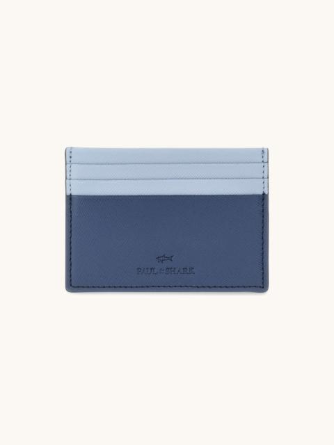 Paul & Shark CARD HOLDER IN SAFFIANO LEATHER