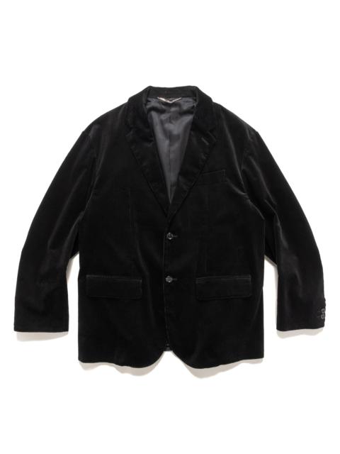 Unconstructed Plain Cotton Jacket Black
