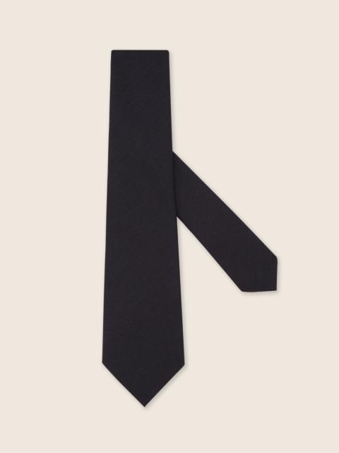 ZEGNA INK BLUE OASI CASHMERE TIE