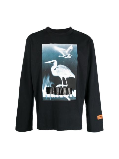 graphic-print long-sleeve sweatshirt