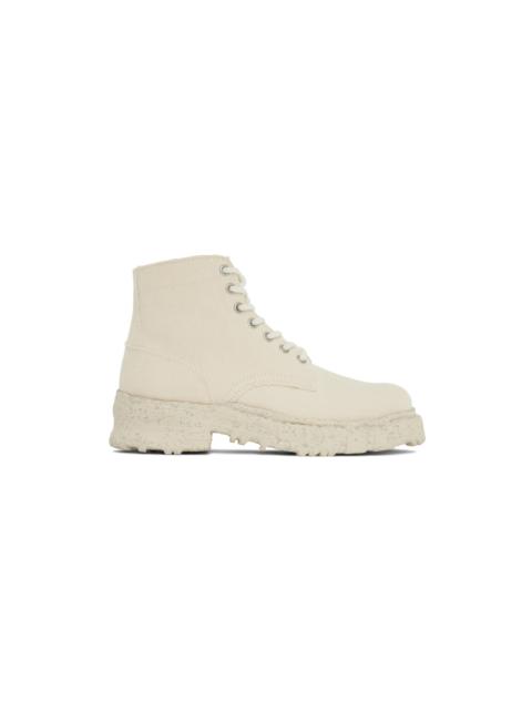 Maison MIHARAYASUHIRO White General Scale Past Lace-Up Boots