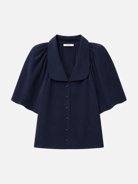 FRAME The Short Sleeve Silk Gala Shirt
