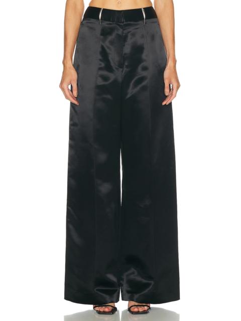 GRACE LING Pleated Claw Wide Leg Trouser