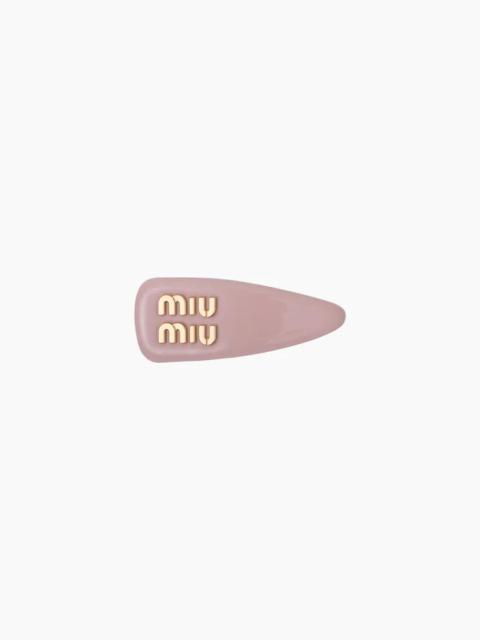 Miu Miu Patent leather hair clip