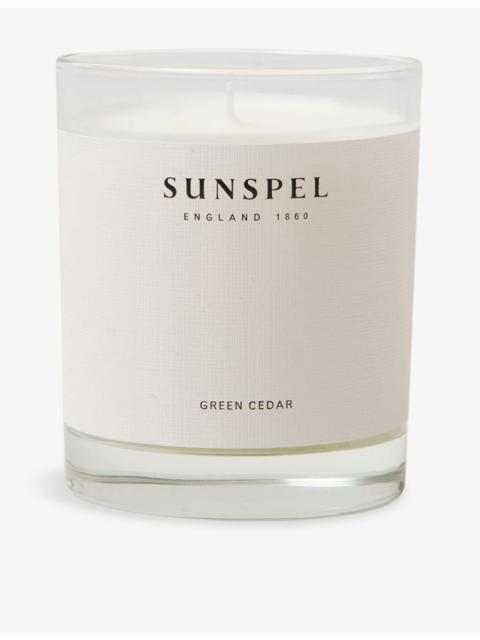 Sunspel Green Cedar Scented Candle 185g
