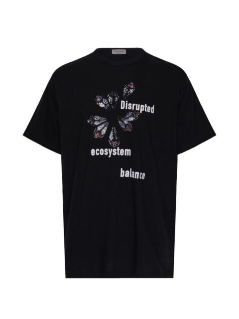 Yohji Yamamoto graphic-print short-sleeve cotton T-shirt