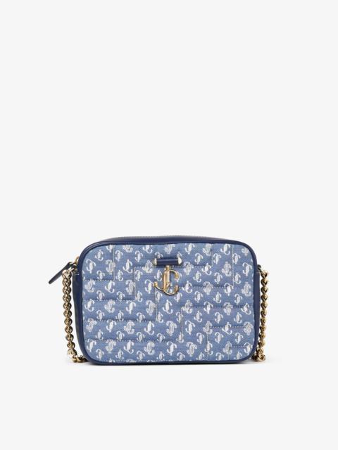 JIMMY CHOO Varenne Camera M
Denim Quilted JC Monogram Camera Bag