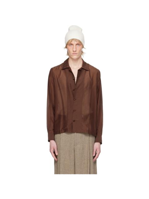 BODE Brown Heartwood Shirt