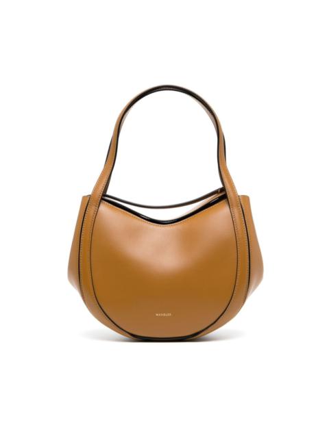 mini Lin leather tote bag