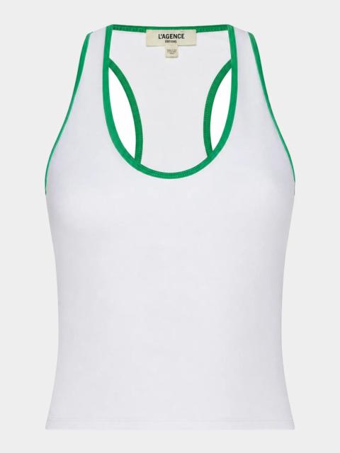 L'AGENCE Martina Racerback Tank Top