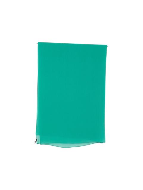 Max Mara green silk scarf