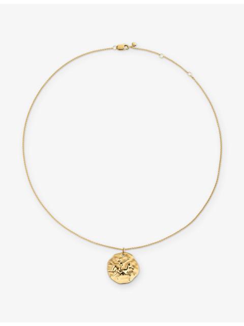 MONICA VINADER Sagittarius Zodiac 18ct Yellow Gold Vermeil Pendant Necklace
