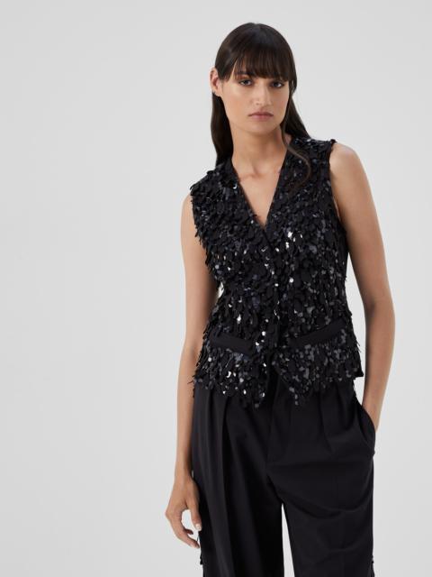 Brunello Cucinelli Jazz Droplets waistcoat in tropical luxury wool