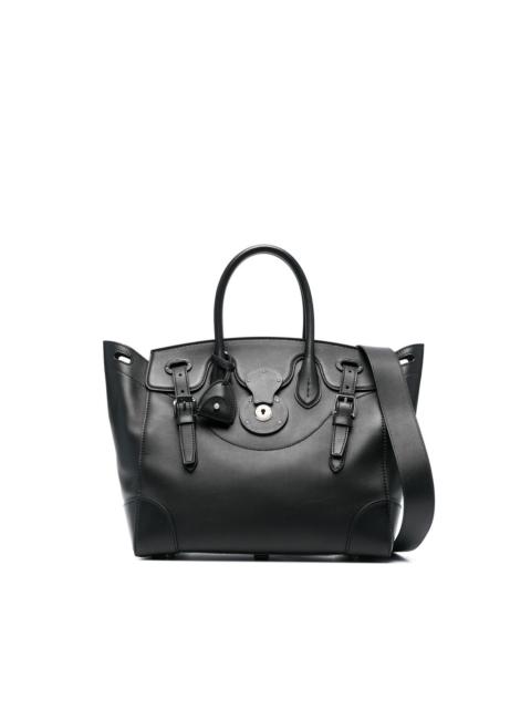 Ralph Lauren embossed-logo detail tote bag